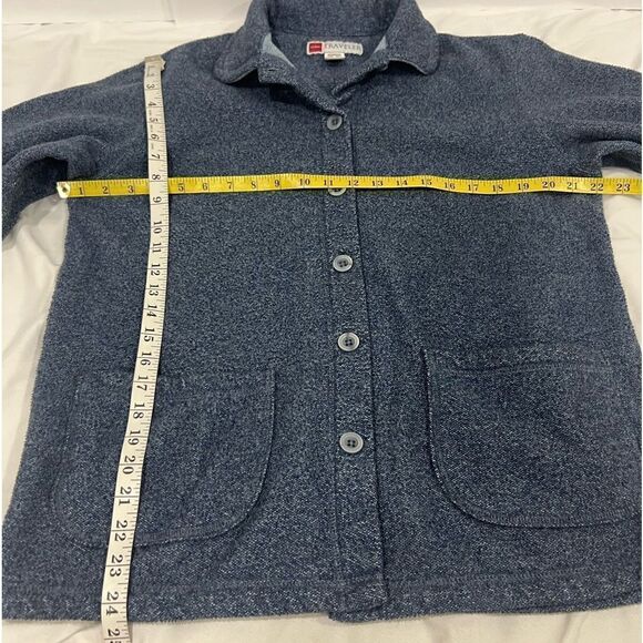 LL. Bean traveler blue  buttons front jacket size M regular - Picture 4 of 9